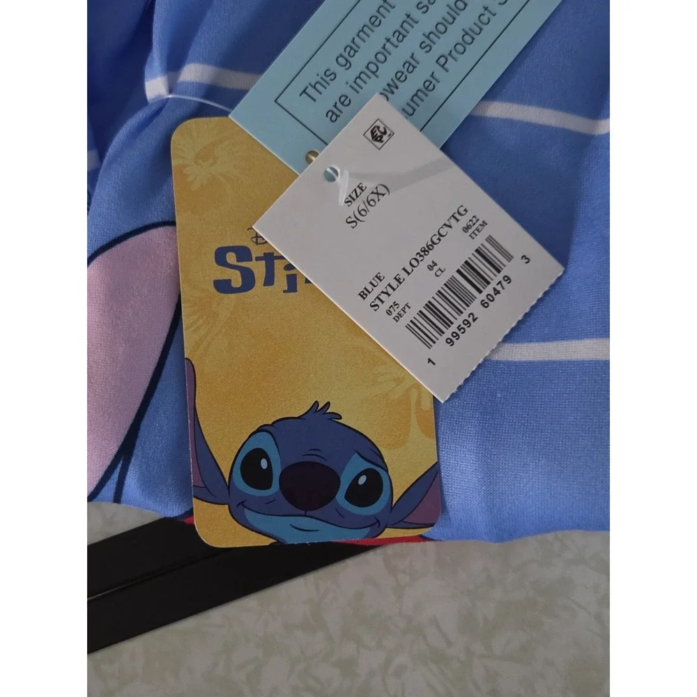 STITCH DISNEY Lilo And Stitch 2 Piece Pajama Sleepwear Set GIRLS SIZE S 6/6x NEW
